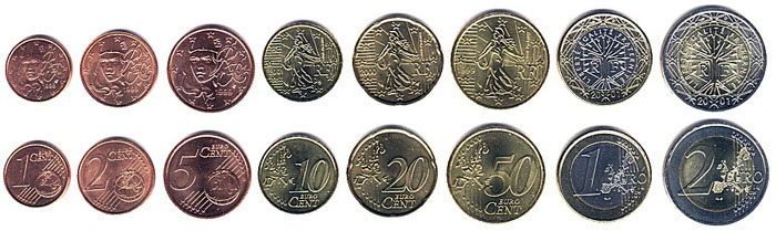 монеты Евро Франции