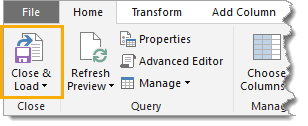 Close-and-Load Import XML Files into Excel