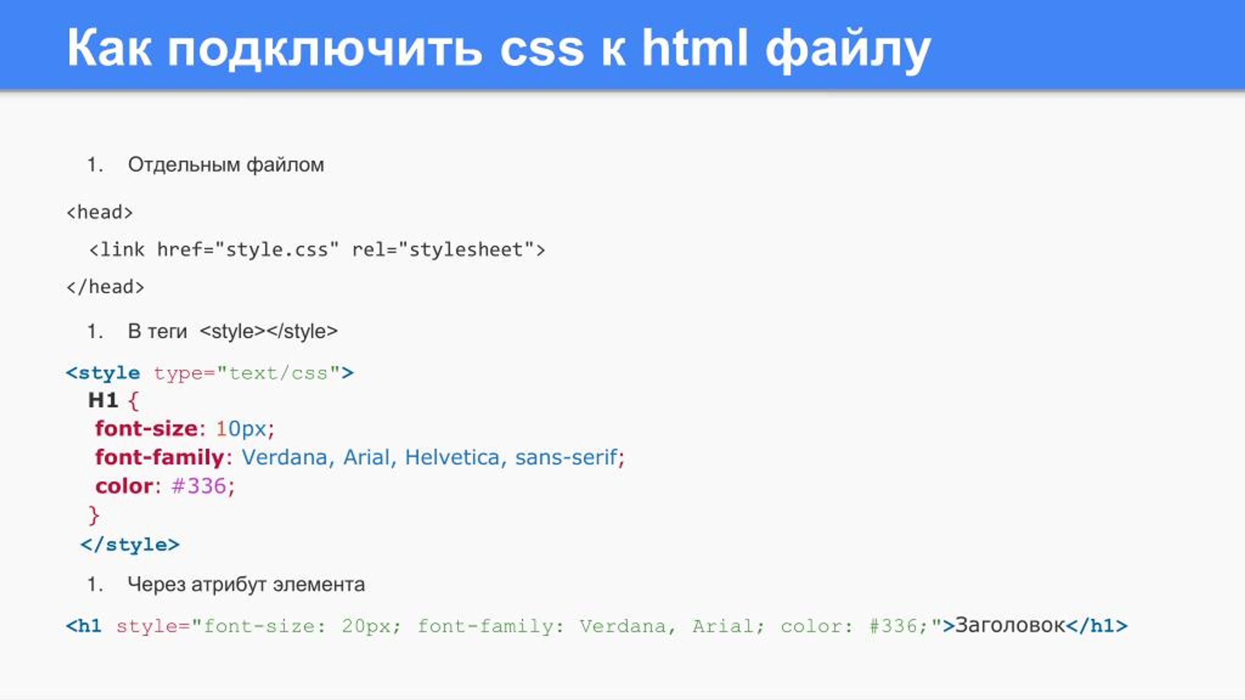 Как добавить под фото текст html