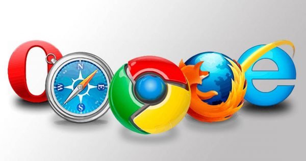 Логотипы разных браузеров
