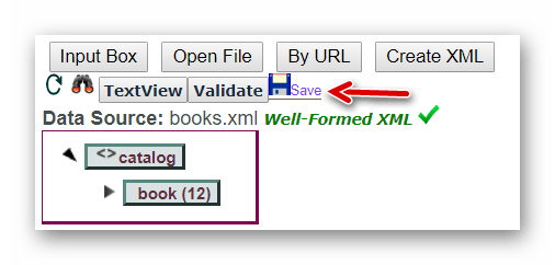 Сохраняем измененный XML-документ на компьютер с XmlGrid