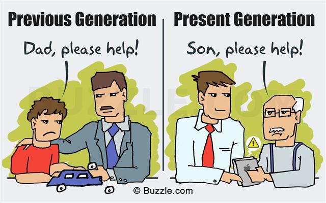 present and older generation