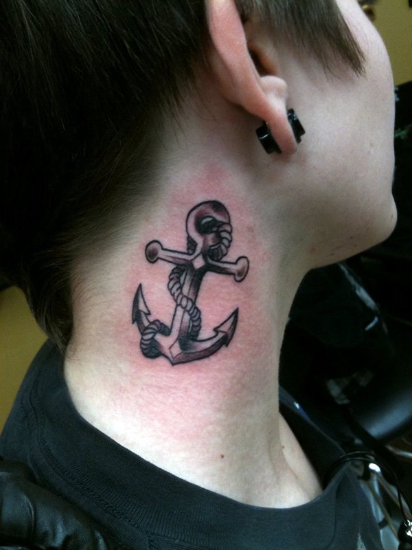 Anchor Tattoo Side